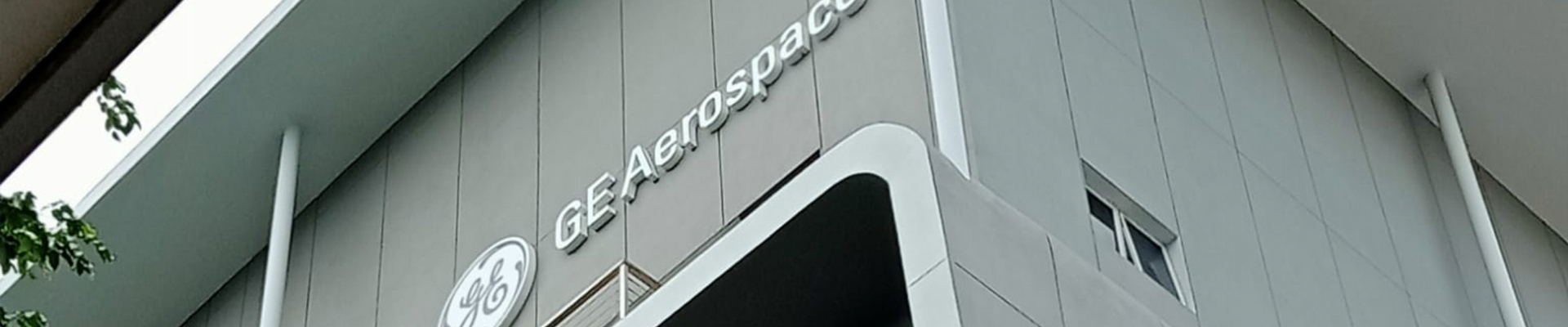 New corporate brand identity and company sign rollout for GE Aerospace
