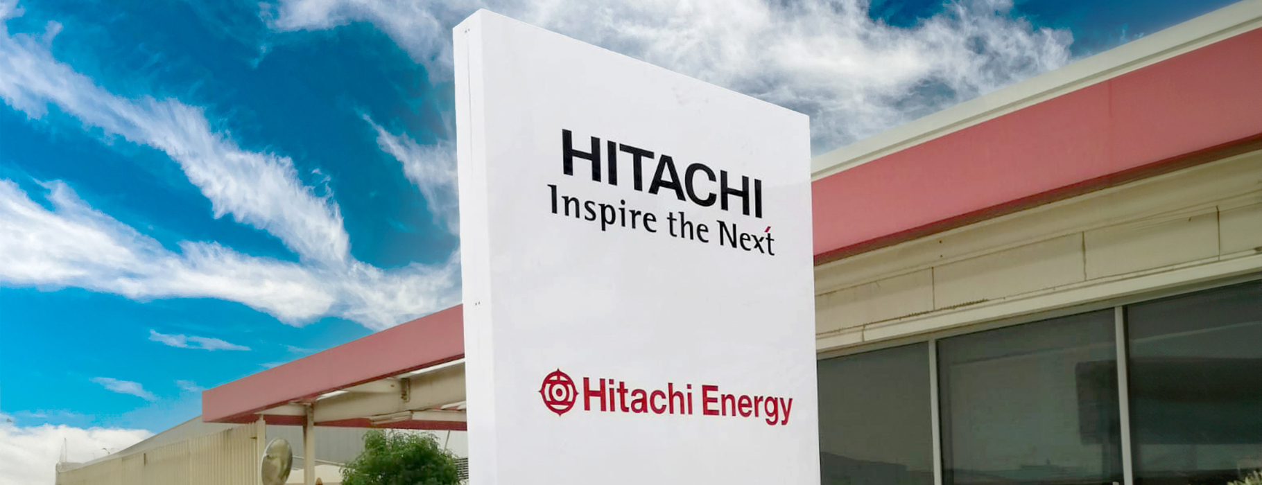 A multi-site global company sign rollout for Hitachi following its acquisition of a majority shareholding stake in ABB Power Grid.