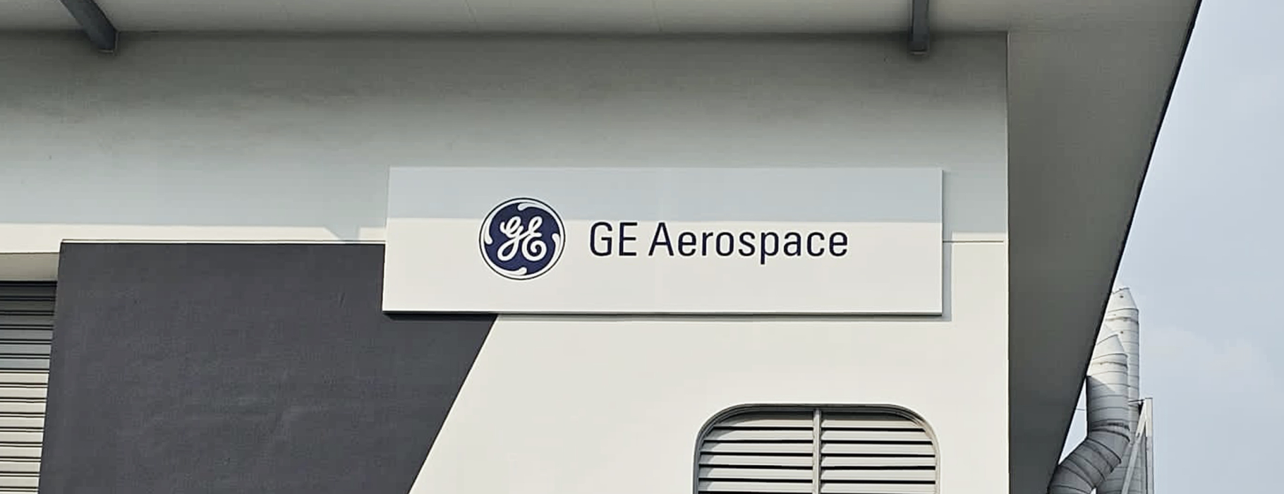 6 month global company sign rollout programme for GE Aerospace by Pearce Signs