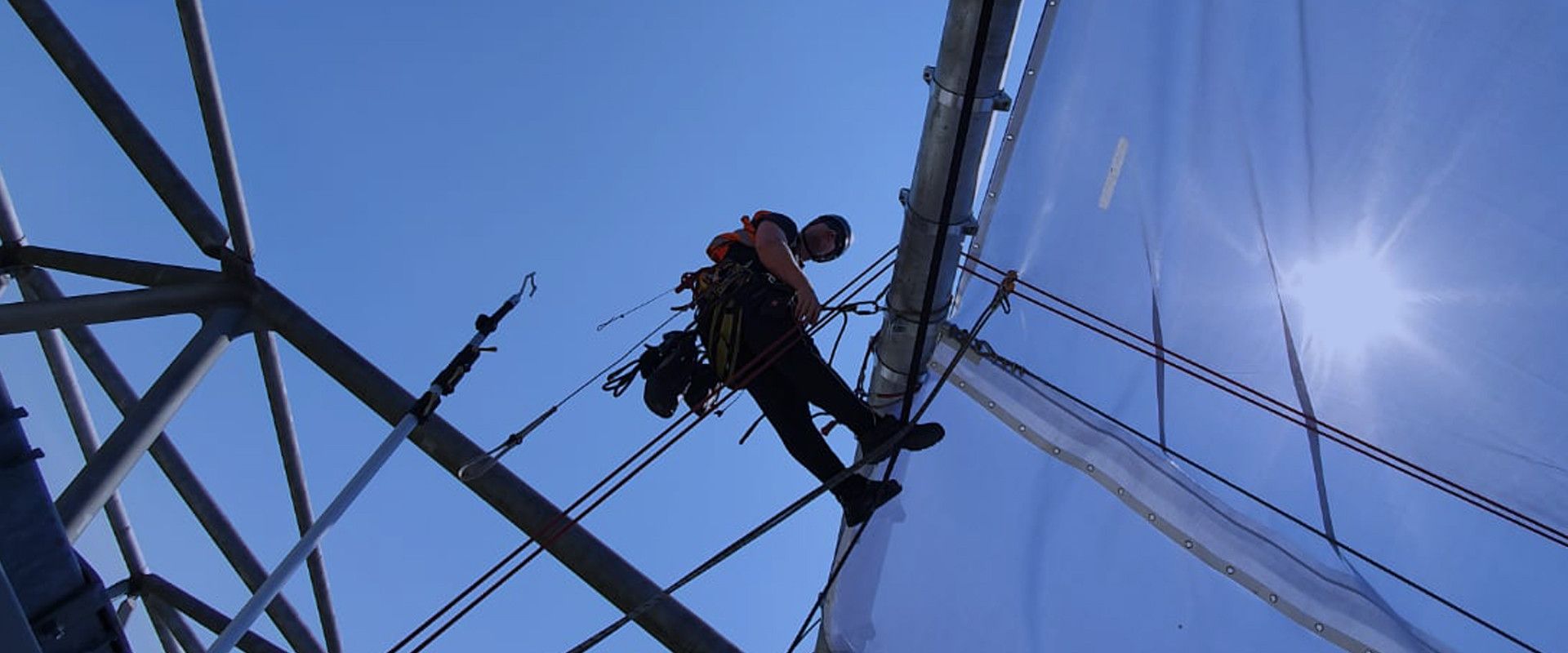 High access installation health and safety | Pearce Signs
